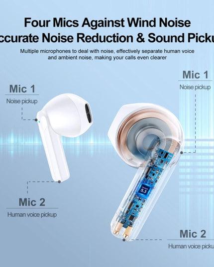 True Wireless Bluetooth Earphones With Dual-Mic - Black-1915196884809551879
