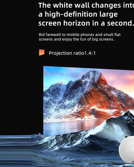 Smart Led Projector - 100 Ansi Lumens 1280X720P Basic Version-1915197787675430916
