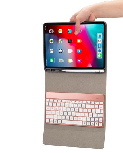 Multi-Colour Backlit Bluetooth Keyboard Case For Ipad Pro 11 With Holder & Pen Slot-1915196525219287043