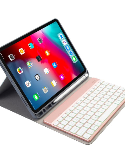 Multi-Colour Backlit Bluetooth Keyboard Case For Ipad Pro 11 With Holder & Pen Slot-1915196525219287044