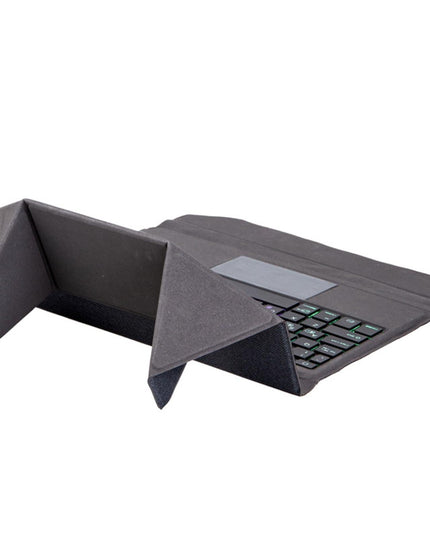 Bluetooth Keyboard Leather Case With Backlight & Touchpad For Ipad Air 10.9 - Black-1915196813523161093