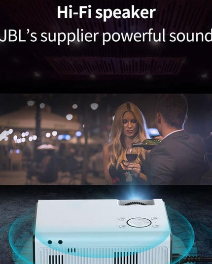 Mini Lcd Digital Projector - 2200 Lumens 800X480 Resolution White / Black-1915196654923943942