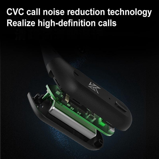 Wireless Bluetooth Module For Headset - Qualcomm 5.2 - Black Earhook-1915197145917558789