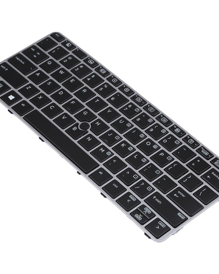 Hp Elitebook 820 G3 Keyboard With Backlight And Pointing - Silver Us Version-1915196974412468225