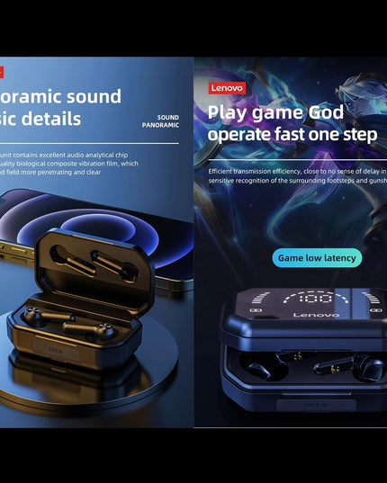 Pro Tws Wireless Bluetooth Earphones With Led Display - Black-1915196956444069890