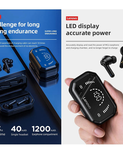 Pro Tws Wireless Bluetooth Earphones With Led Display - Black-1915196956444069894