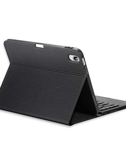 2022 Bluetooth Keyboard Leather Case For Ipad 10.9 With Touchpad & Smart Sleep - Black-1915196877129781249