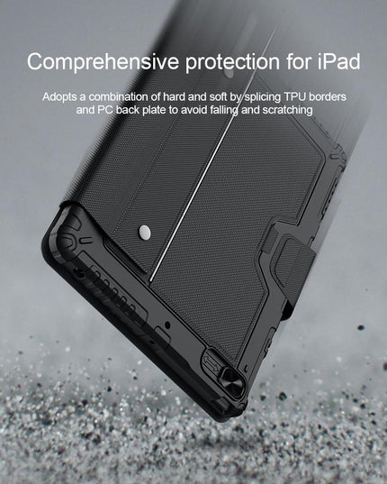 6-Row Keyboard Case For Ipad 10.2 2019 / 2020 / 2021 With Bumper Combo-1915198261623394310