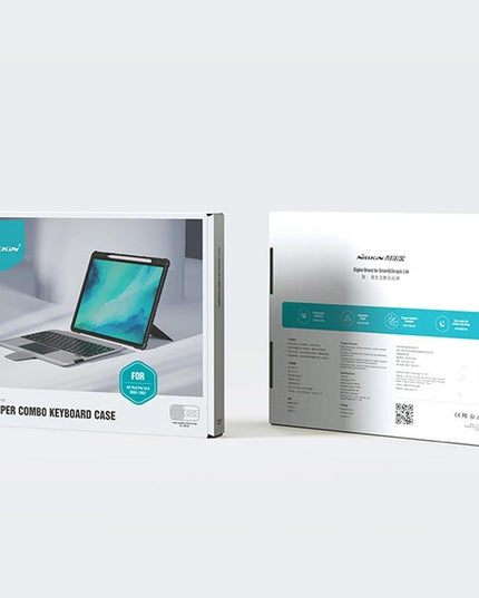 6-Row Keyboard Case For Ipad 10.2 2019 / 2020 / 2021 With Bumper Combo-1915198261623394311
