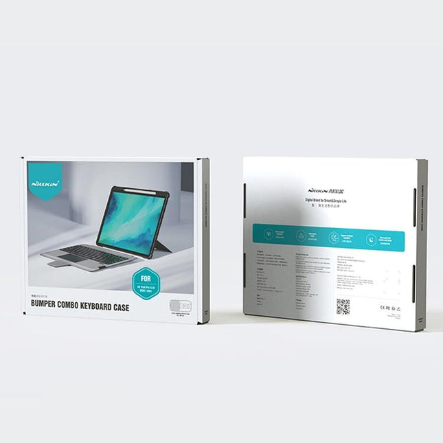 6-Row Keyboard Case For Ipad 10.2 2019 / 2020 / 2021 With Bumper Combo-1915198261623394311