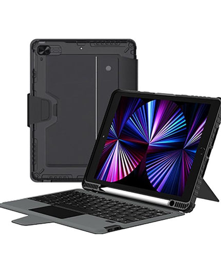 6-Row Keyboard Case For Ipad 10.2 2019 / 2020 / 2021 With Bumper Combo-1915198261623394312