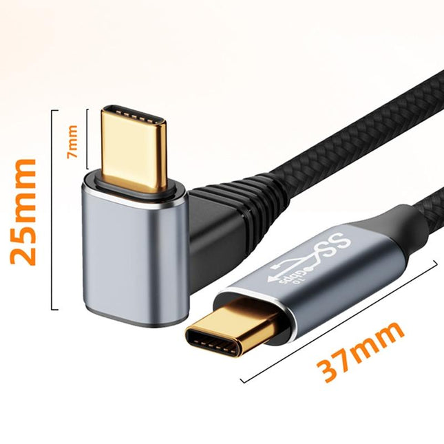 0.5M Usb-C To Usb-C Stereo Curved Data Cable For Steam Deck Gen2 - 100W-1915198276446064641