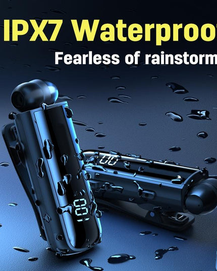 Waterproof Earphones For Driving And Riding - Black-1915196934491082755