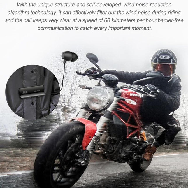 Waterproof Earphones For Driving And Riding - Black-1915196934491082759