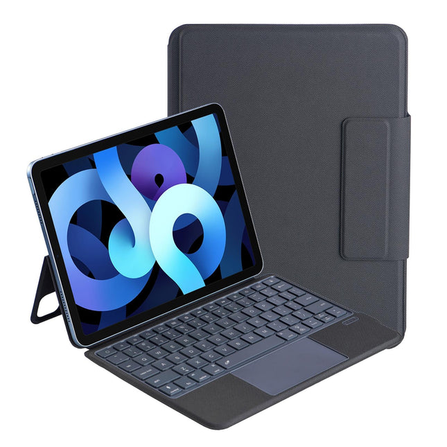 Bluetooth Keyboard Leather Case For Ipad Air 11 / 10.9 / 10.5 / Pro 11 - Black-1915196929445335040