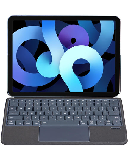 Bluetooth Keyboard Leather Case For Ipad Air 11 / 10.9 / 10.5 / Pro 11 - Black-1915196929445335041