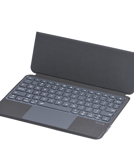 10.9 Ipad 10Th Gen 2022 Bluetooth Keyboard Case - Black Leather With Backlight-1915197122005831684