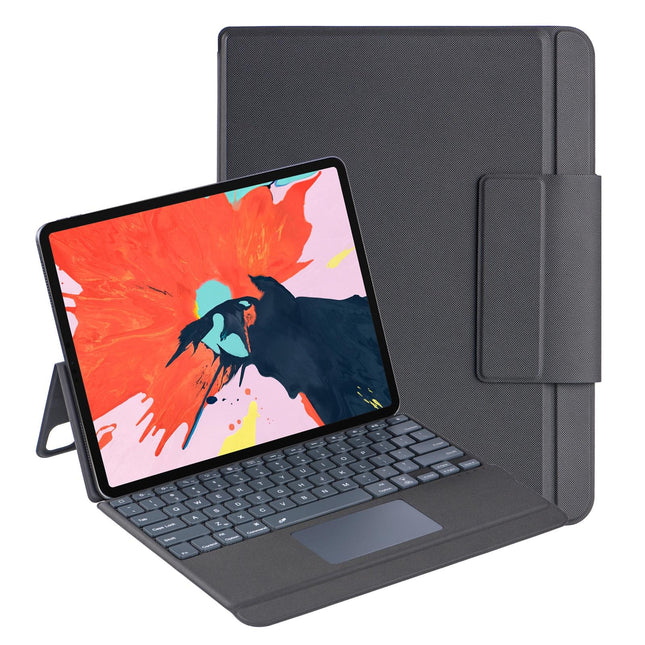 Backlit Bluetooth Keyboard Leather Case For Ipad Pro 12.9 - Black-1915196816069103616