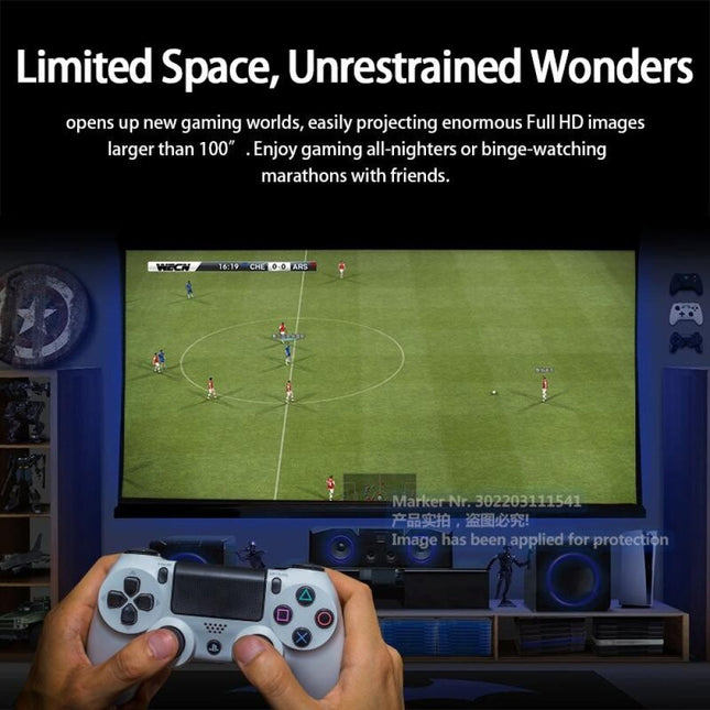 Portable 4K Android Tv Projector For Home Theater And Gaming-1915196524279762952