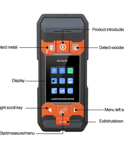 Handheld Wood Grain Metal Detector - Gd210D-1915197964553424897