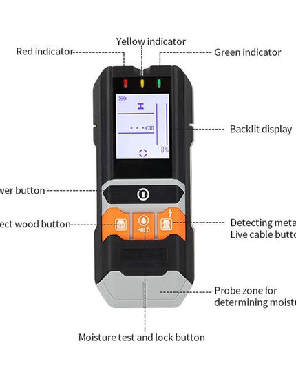 4-In-1 Wall Wiring Wood Metal Detector - Gd216-1915197294249119745
