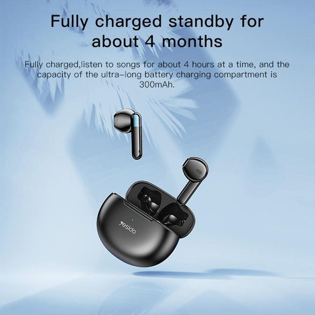 Wireless Noise-Cancelling Earbuds - Black-1915196944079261698