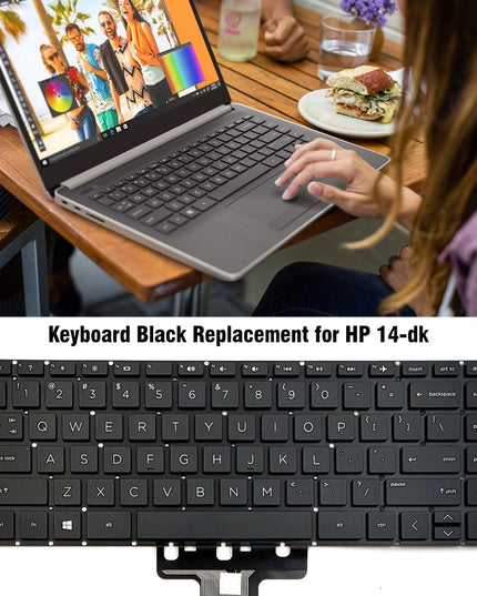 Hp 14 / 14S / 14-Dk / 14S-Dk Us Keyboard - Compatible-1915198321111207941