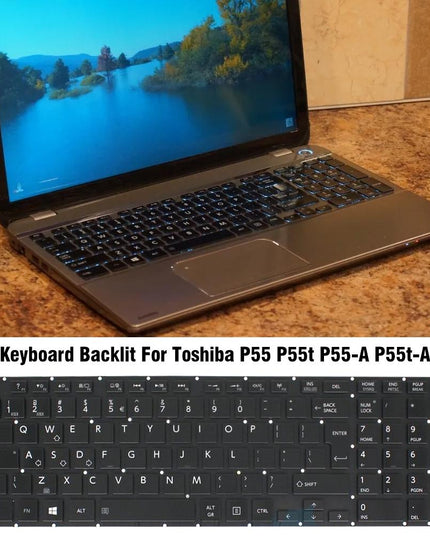 Toshiba P55 / A Laptop Backlight Keyboard - Compatible With P55 / P55T-1915198363419152387