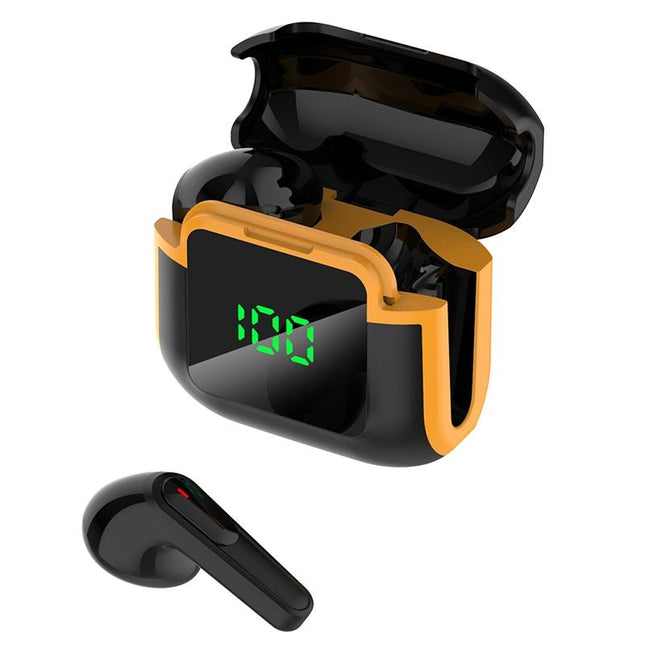 Intelligent Bluetooth Earphones With Digital Display - Pro 90 Hifi Black-1915197147087769607