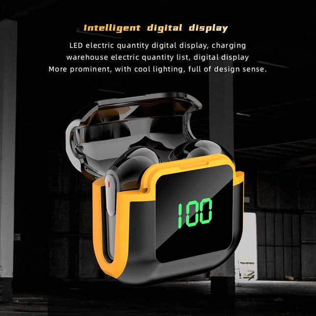 Intelligent Bluetooth Earphones With Digital Display - Pro 90 Hifi Black-1915197147087769603