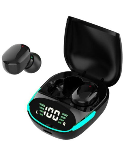 Intelligent Bluetooth Earphones With Digital Display - Black-1915197121338937351
