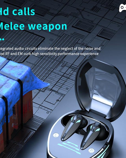 Wireless Gaming Earphones With Noise Reduction - Black-1915196837464248327