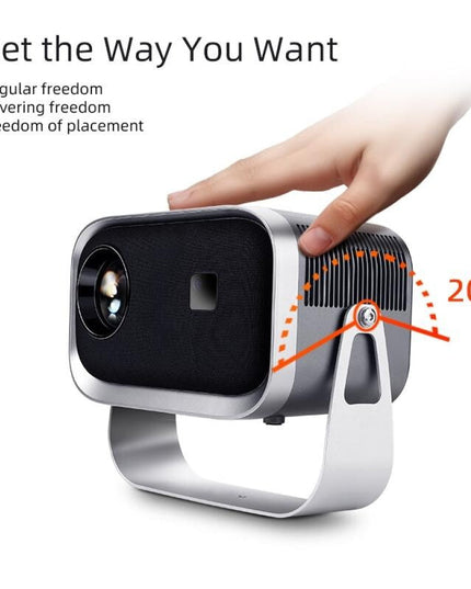 Portable Home Theater Projector - 720P 150 Lumens Grey-1915196648527630338