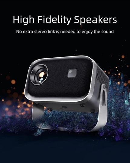 Portable Home Theater Projector - 720P 150 Lumens Grey-1915196648527630345
