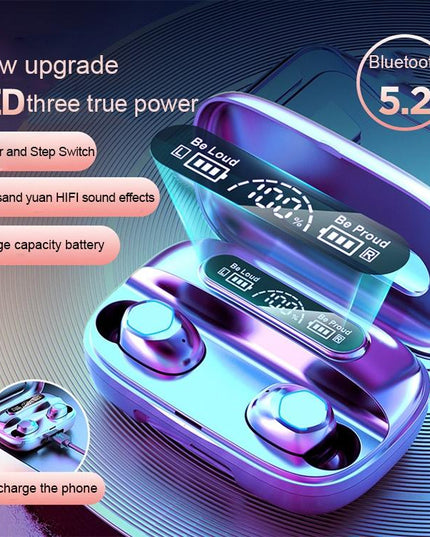 Black True Wireless Bluetooth Earbuds-1915197137747054594