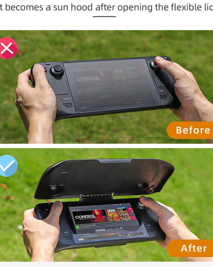 3-In-1 Gaming Console Protector With Sun Hood And Kickstand-1915196823597879302