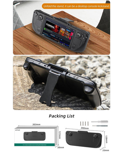3-In-1 Gaming Console Protector With Sun Hood And Kickstand-1915196823597879305