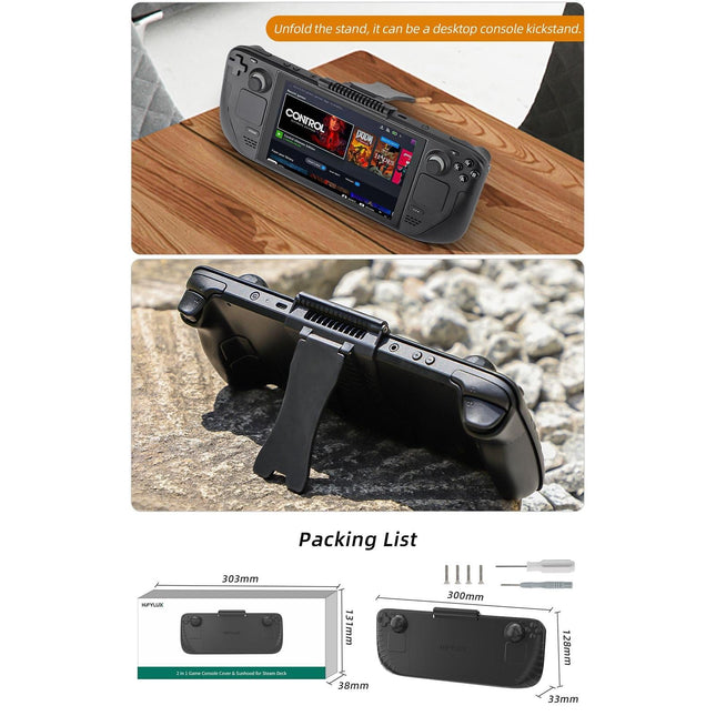3-In-1 Gaming Console Protector With Sun Hood And Kickstand-1915196823597879305