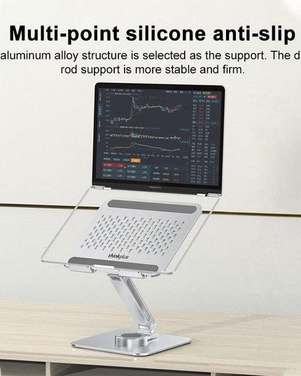 Lenovo Thinkplus Desktop Laptop Holder - Silver-1915196822377336837