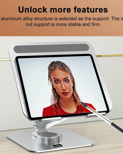 Lenovo Thinkplus Desktop Laptop Holder - Silver-1915196822377336838