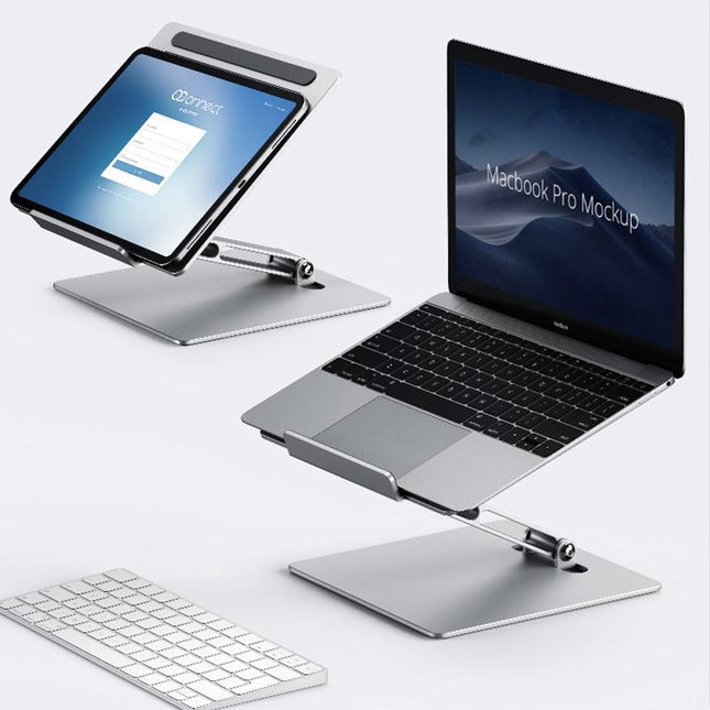 Lenovo Thinkplus Laptop Stand - Silver Desktop Compatible-1915196843621486599