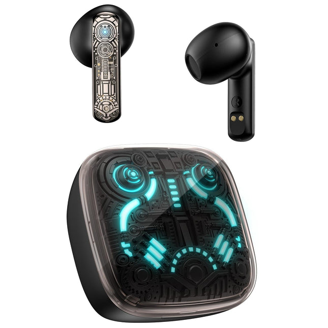 Black Tws Bluetooth Gaming Earphones With Noise Reduction-1915196854199521280