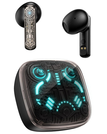 Black Tws Bluetooth Gaming Earphones With Noise Reduction-1915196854199521288