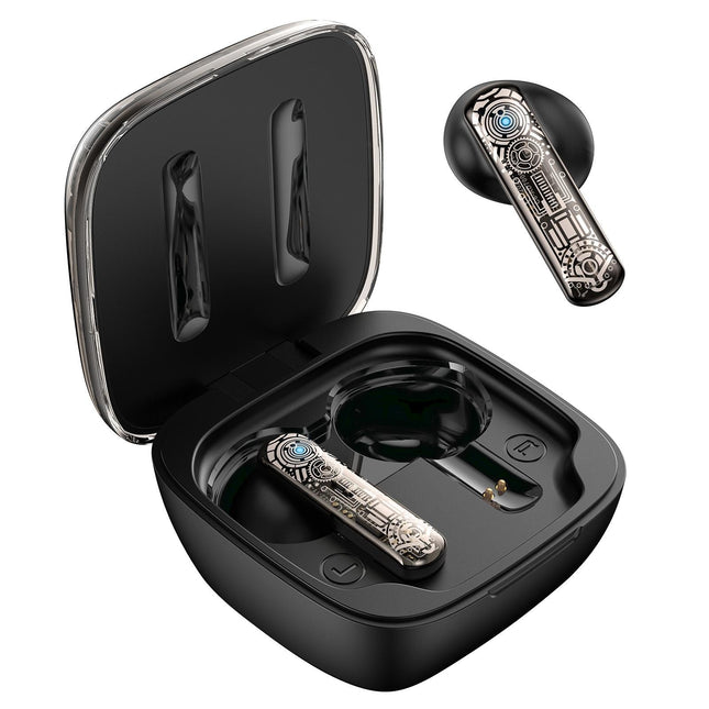 Black Tws Bluetooth Gaming Earphones With Noise Reduction-1915196854199521282