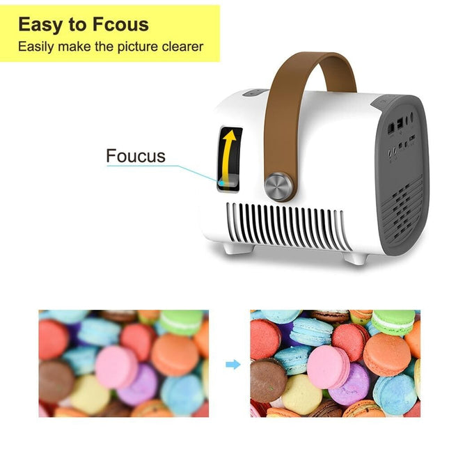 Portable Mini Projector For Kids - 1080P Led Same Screen Version-1915197828410511365