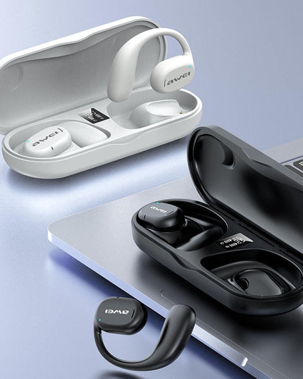 Black T69 Sport Tws Bluetooth Earbuds With Air Conduction-1915196846687522817