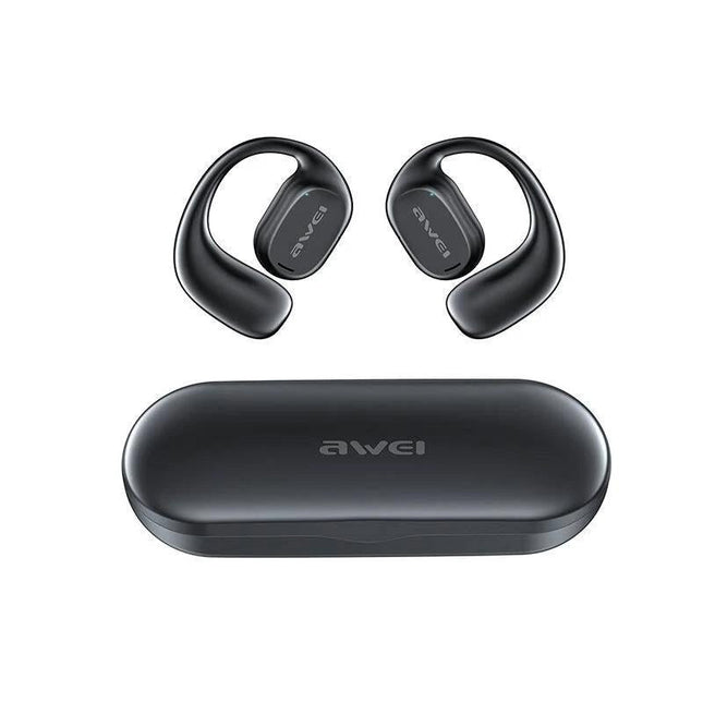 Black T69 Sport Tws Bluetooth Earbuds With Air Conduction-1915196846687522821
