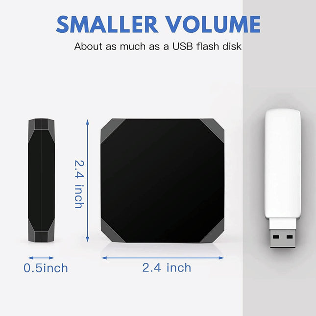 Wireless Carplay Adapter For Usb & Usb-C / Type-C - Black-1915196879419871233