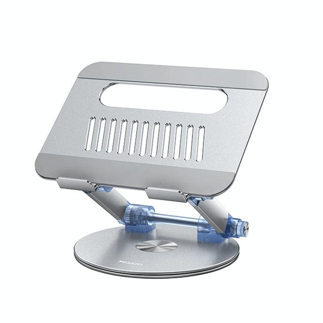 Silver Foldable Swivel Laptop Stand-1915196817331589120