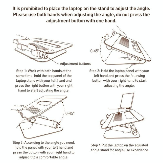 Silver Foldable Swivel Laptop Stand-1915196817331589122